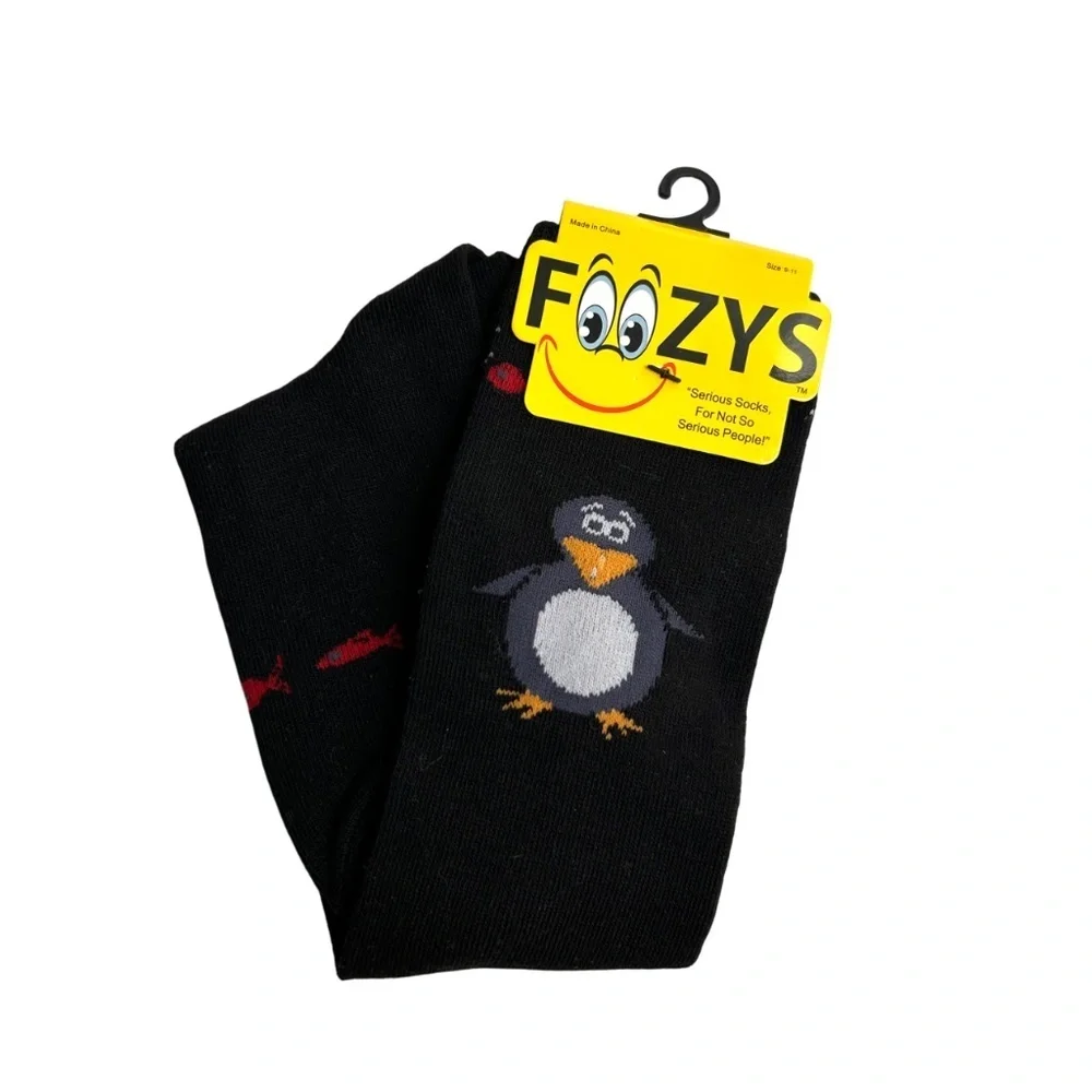 NWT Penguins Foozys Women's Socks Size 9-11